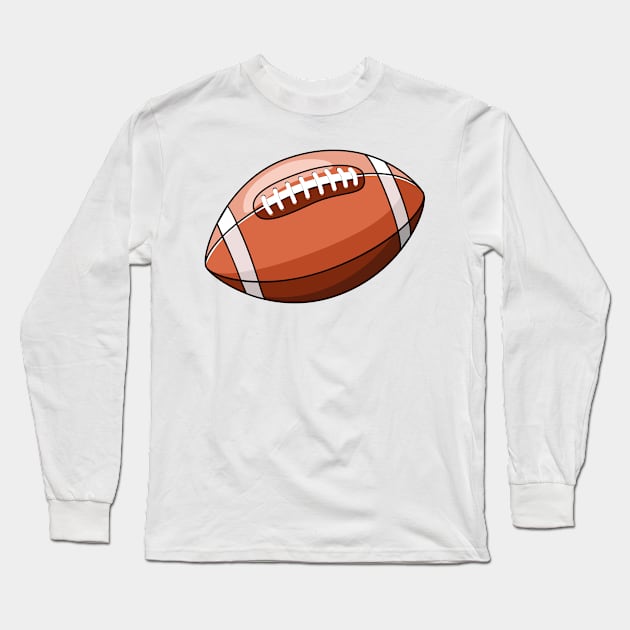 American football Long Sleeve T-Shirt by Maria Zavoychinskiy 